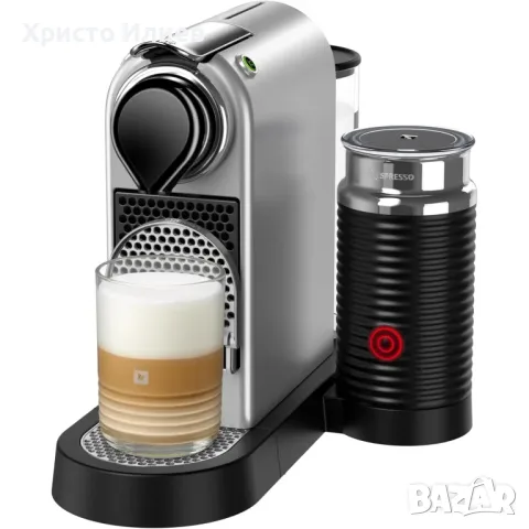 Еспресо кафемашина с капсули Krups Nespresso Citiz&Milk с аерочино и подарък