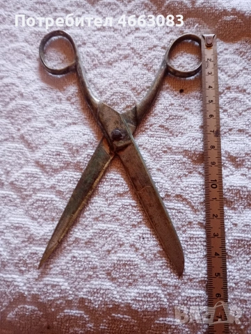 Стара ножица, снимка 3 - Антикварни и старинни предмети - 53041164