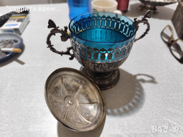 Антикварна Захарница / Бонбониера WMF, снимка 13 - Антикварни и старинни предмети - 52347514