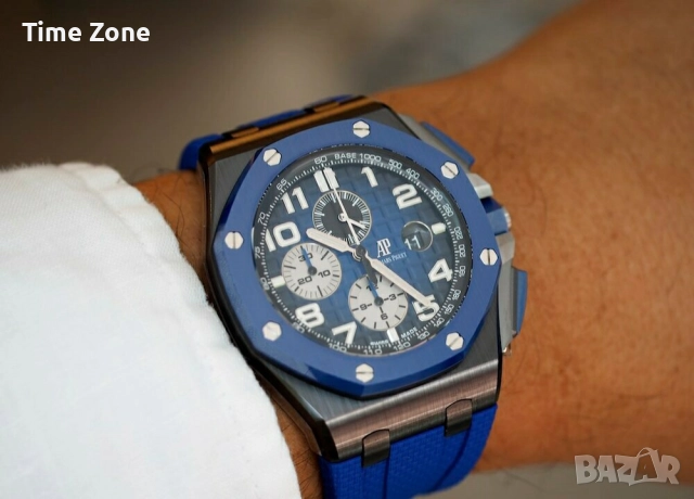 Audemars Piguet Royal Oak Offshore Chronograph 44mm Blue & Black Ceramic Различни Варианти, снимка 12 - Мъжки - 52998231