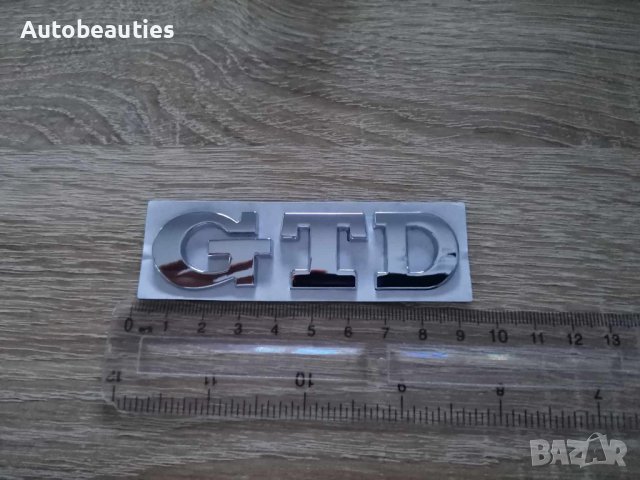 Volkswagen GTD сребриста емблема лого, снимка 2 - Аксесоари и консумативи - 41691847