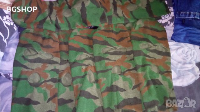 Зимна шапка маска за лице - Зелен камуфлаж, снимка 3 - Шапки - 35736147