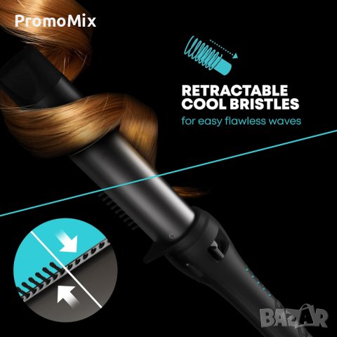 Маша за коса Revamp ‎TO-1500-EU 32 mm 195W керамична маша преса за вълни къдрици, снимка 4 - Преси за коса - 44210327