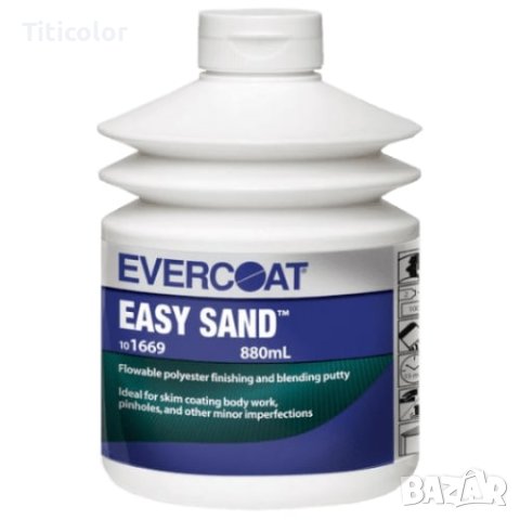 EVERCOAT 1669 Полиестерен кит Easy Sand /бял/ – 0.880л, снимка 1 - Автотенекеджийски и автобояджийски - 41308890