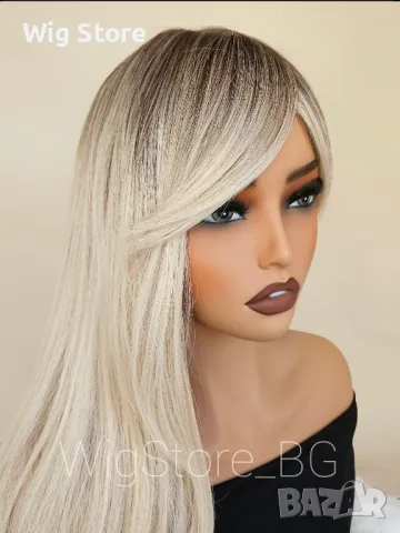 Руса перука с бретон, снимка 3 - Аксесоари за коса - 47740670