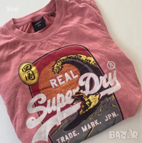 Дамска тениска Superdry XS S, розова и оранжева