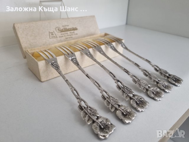 Антикварни сребърни вилици , снимка 4 - Антикварни и старинни предмети - 41968281