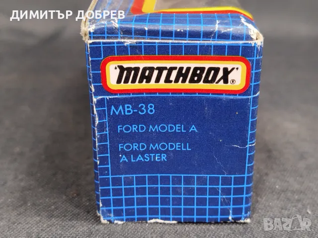 СТАРА МЕТАЛНА КОЛИЧКА MATCHBOX FORD A В НЕРАЗПЕЧАТАНА КУТИЯ, снимка 2 - Колекции - 48892385