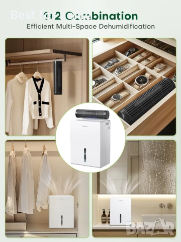 CONOPU влагоабсорбатор, 2700 мл с 2 кутии за многократна употреба, снимка 3 - Влагоабсорбатори и влагоуловители - 50747745