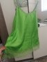 Нов зелен топ от сатен с мека дантелка , снимка 5