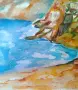 Картина "Къща на брега", снимка 4