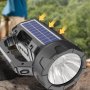 Мощен охранителен фенер със соларен панел, Bluetooth, FM Радио, USB,  BDL-235, снимка 3