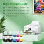Нов Комплект мастило 102 Epson ET-2850 ET-3850 ET-4850 ET-15000 5 броя за принтер печат, снимка 3