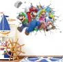3D Супер Марио и Луиджи Super Mario самозалепващ стикер лепенка за стена, снимка 1