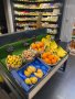 Островен стелаж за плодове и зеленчуци, снимка 1 - Стелажи и щандове - 41065784