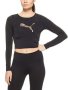 PUMA Luxe Crop - Дамска тренировъчна блуза/ топ, размер L, снимка 1