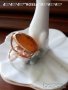 Руски златен пръстен с естествен кехлибар, снимка 1 - Пръстени - 42216418
