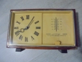 № 8285 Стар настолен часовник с барометър „Маяк“ – съветска класика  , снимка 2