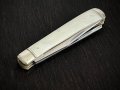 Колекционерски джобен сгъваем нож с две остриета RR Trapper Classic White Bone. (RR22034W), снимка 3