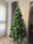 Гъста коледна елха с шишарки, 210см, снимка 1