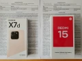 Продавам Honor X7d 256GB 8GB RAM Dual и Xiaomi Redmi 15 128GB 6GB RAM Dual, снимка 1