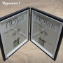 Двойна дървена рамка за снимки тип книга за снимка размер 15х20см - различни варианти, снимка 1 - Други - 44615769