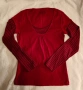 Y2K червена блуза с дълъг ръкав , снимка 1
