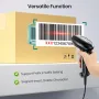 Скенер за баркодове Anyeast със стойка, USB кабелен инвентарен 2D/1D QR код скенер, снимка 7