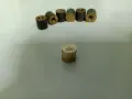 Декоративно месингово "цилиндърче" ф10х10 мм. , снимка 2