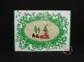 Ръчно бродирани коледни мини гоблени с рамка, картички и оцветени магнити и играчки за елха , снимка 9