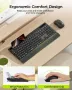 seenda COE201 Bluetooth клавиатура и мишка с държач за телефон и поставка за длани за Windows и Mac, снимка 3