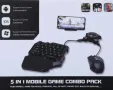 Геймърска мишка и клавиатура за телефон, таблет, комплект VIDGES адаптер за PUBG COD mobile, снимка 5