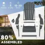 Сгъваем градински стол Adirondack от HDPE с поставка за чаша, снимка 6