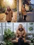 Макси палто с плюшена подплата и кожена яка, ново, снимка 2