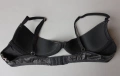 Черен кожен сутиен с отворени чашки , снимка 3