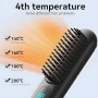 Нова Четка за изправяне на коса 4 степени отрицателни йони 2500mAh батерия, снимка 2