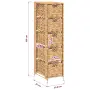 vidaXL Скрин с 5 чекмеджета-кошници, 25,5x37x100 см, воден хиацинт, снимка 9