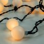Коледни лампички, 40 LED кръгли крушки, Топла светлина, снимка 1 - Лед осветление - 42716298