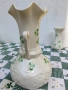 Belleek Ваза лира-арфа от Ирландия, снимка 3