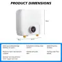 Електрически проточен бойлер без резервоар 6500 W 220 V LED дисплей за температура – 220 V, снимка 5