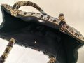 стара дамска чанта от стъклени мъниста леопард, снимка 3