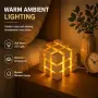 Дървена кубична LED нощна лампа Infinity8Hub 3000K, снимка 6