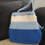 Луксозни плетени дамски чанти, ръчно изработени, с дълга дръжка за през рамо, бордо, снимка 1 - Чанти - 40479121