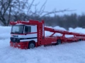 Mercedes Actros 1835 MP1 Kässbohrer SuperTrans Herpa 1:87 Автовоз, снимка 5