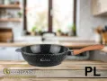 Тиган Уок с капак Goldmann GM-0130L – Перфектен за здравословно готвене Код P342, снимка 2