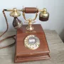 Стар дървен телефон марка "Лион", снимка 3