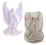 Права жена ангел силиконов молд форма фондан шоколад гипс декор украса , снимка 1
