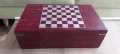 кутия дървена за вино и шах фигури дървени за ценители , снимка 5