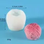 3D тънка Прежда кълбо топка силиконов молд форма шоколад гипс свещ смола украса декор свещ, снимка 3