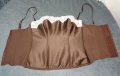 75В лъскав кафяв сатенен корсет , снимка 16
